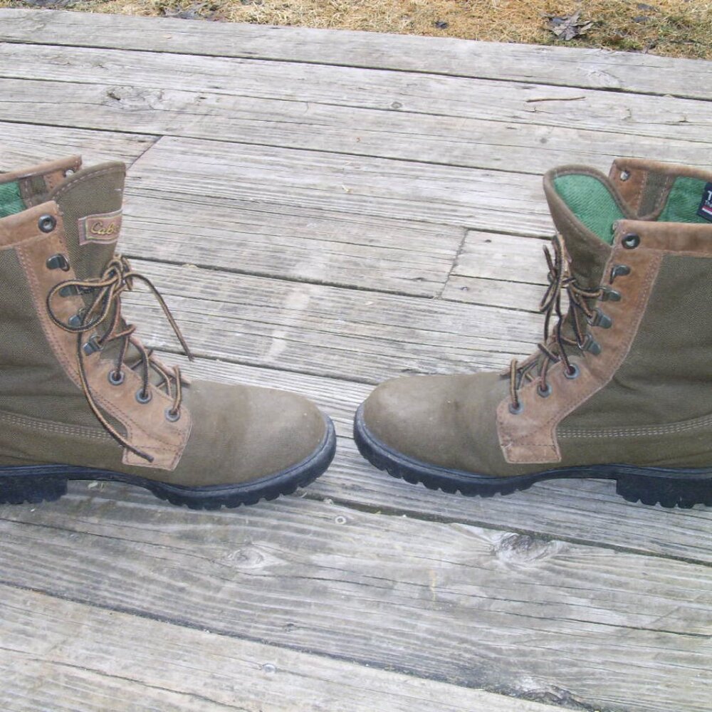 Cabela's Thinsulate Goretex Waterproof Lace up Hunting Hiking Boots W 9 M 7.5 - Picture 8 of 9